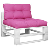 Vidaxl Pallet Cushions 2 St tessuto rosa