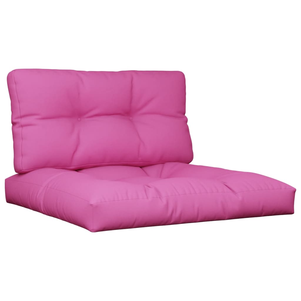 Vidaxl Pallet Cushions 2 St tessuto rosa