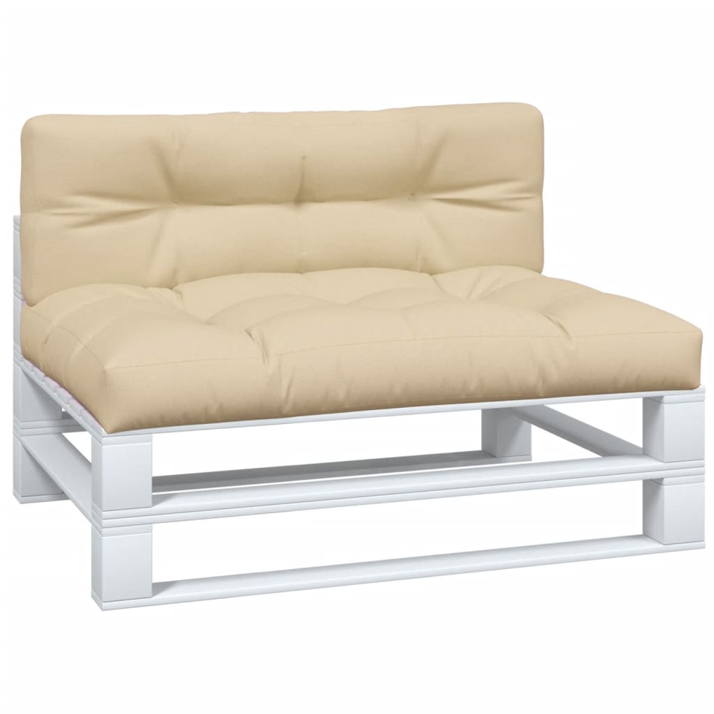 Vidaxl Palletkuddar 2 st tyg beige