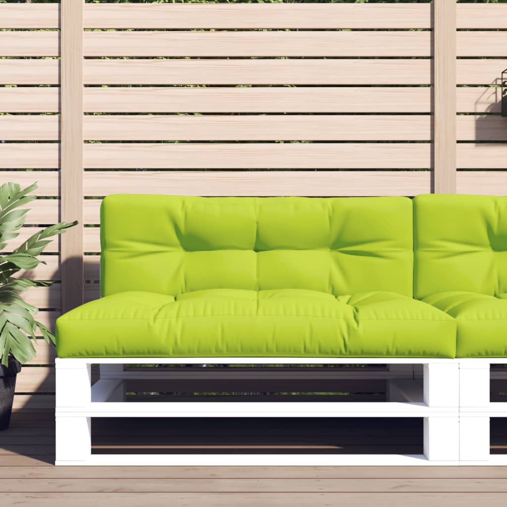 Vidaxl Cushions 2 st tela verde brillante