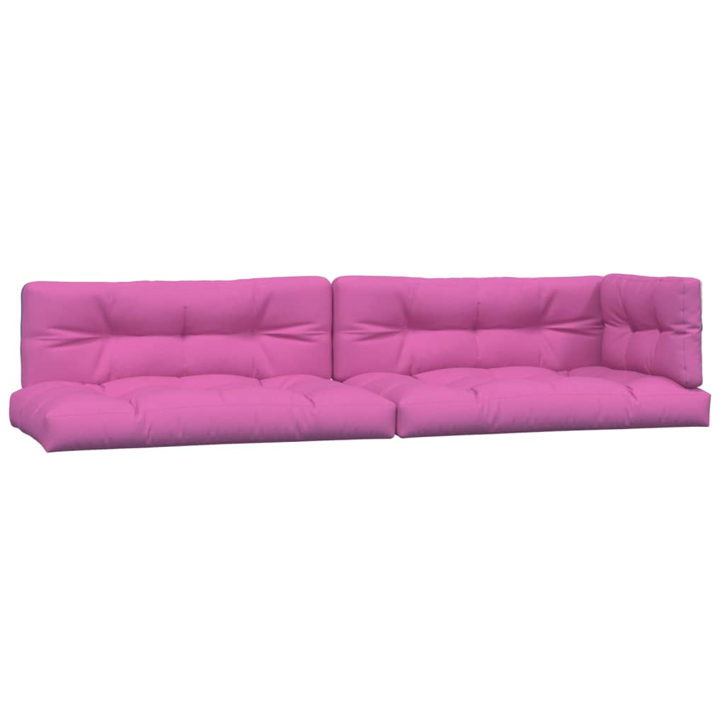 Coussins de palette vidaxl 5 st tissu rose