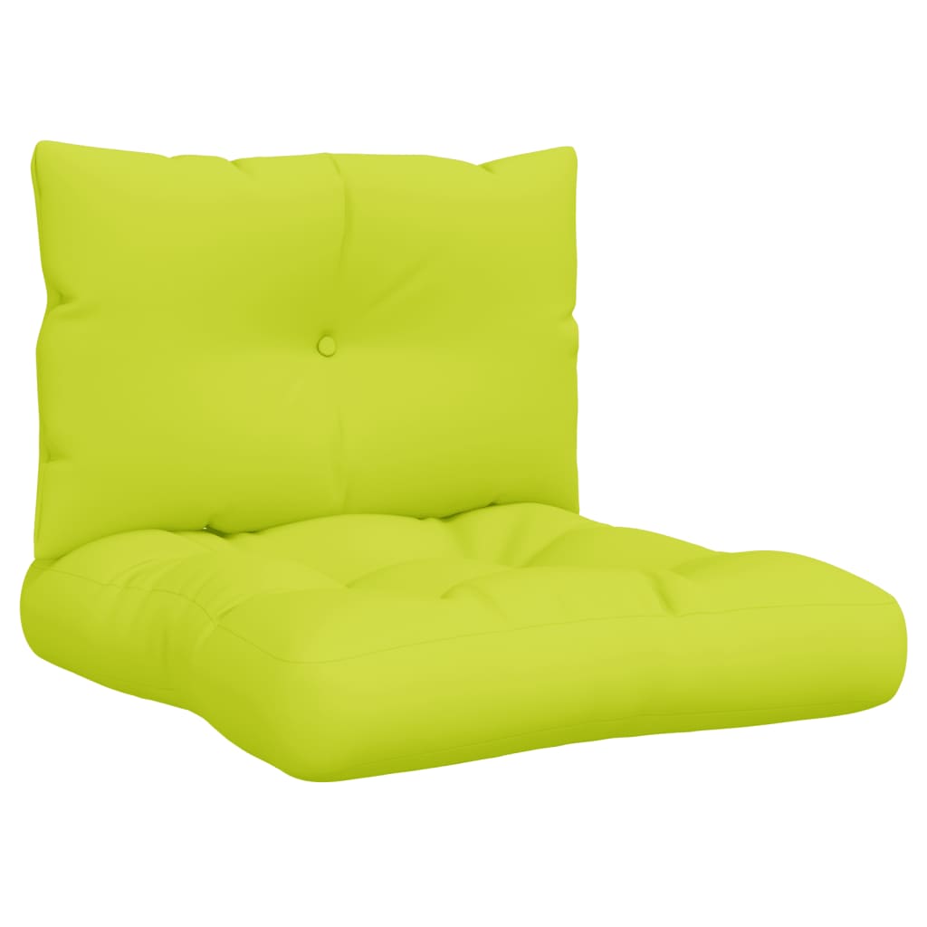 Vidaxl Palletkuddar 2 st tyg Bright Green