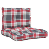 Vidaxl Pallet cushions 2 st fabric diamond pattern red