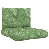 VidaXL Pallet cushions 2 ST Leaf pattern Oxford fabric