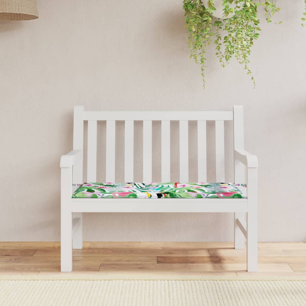 Vidaxl Garden Bench Cushion 100x50x3 cm Oxford Fabric Multi -Colored