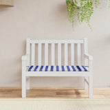 Vidaxl Garden bench cushion striped 120x50x3 cm Oxford fabric white and blue