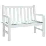 Vidaxl Garden Bench Kissen 120x50x3 cm Oxford Stoffblattmuster