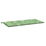 Vidaxl Garden Bench Cushion 120x50x3 cm Modello di foglie in tessuto Oxford