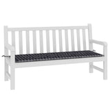 Vidaxl Garden Bench Blage Diamond vzorec 150x50x3 cm Oxford tkanina črna