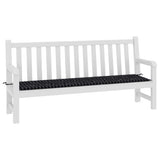 Vidaxl Garden Bench Diamond Wzór 150x50x3 cm Black