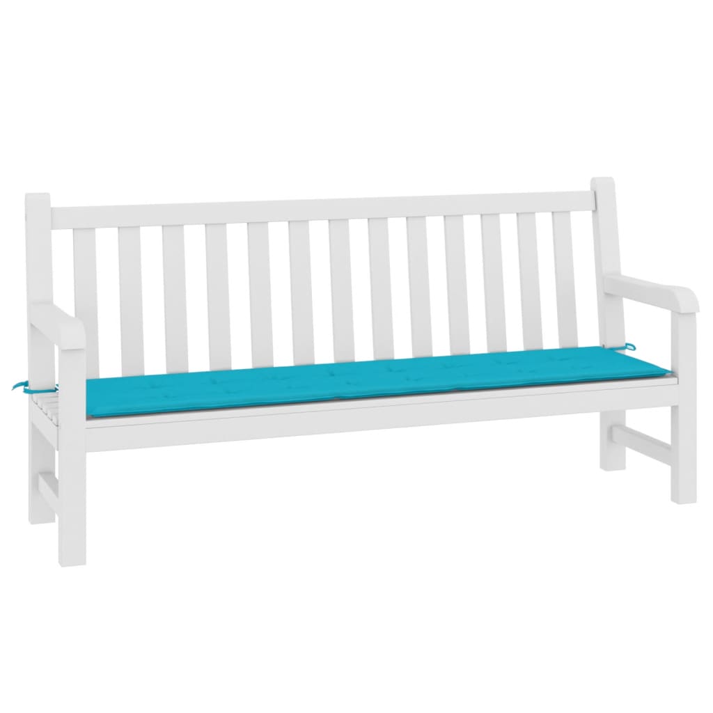 Tkaninový tyrkysový polštář Vidaxl Garden Bench polštář