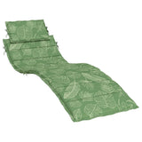 Vidaxl Lounger Cushion Leaf Pattern Oxford Stof