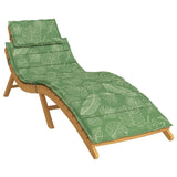 Vidaxl Lounger Cushion Leaf Pattern Oxford Stof