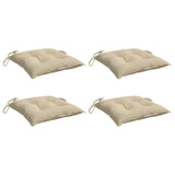 Cojines de silla Vidaxl 4 st 40x40x7 cm Oxford Fabric beige