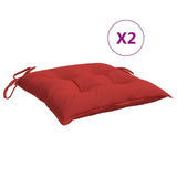 Vidaxl Chair cushions 2 pcs 40x40x7 cm Oxford fabric red