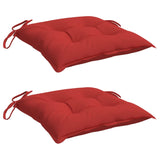 Vidaxl Chair cushions 2 pcs 40x40x7 cm Oxford fabric red