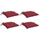 Vidaxl Chair cushions 4 pcs 40x40x7 cm Oxford fabric wine red