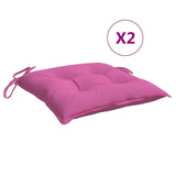 Vidaxl Chair cushions 4 st 40x40x7 cm Fabric pink