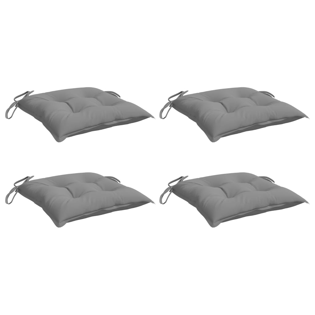 Vidaxl Chair cushions 4 st 50x50x7 cm Oxford fabric gray