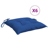 Vidaxl palet poduszki 6 St 50x50x7 cm Oxford Fabric Blue