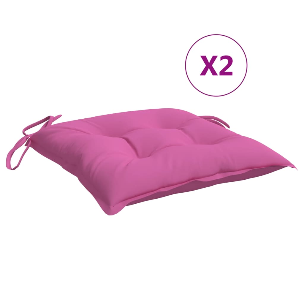 Vidaxl Chair cushions 6 st 50x50x7 cm Oxford fabric pink