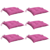 Vidaxl Chair cushions 6 st 50x50x7 cm Oxford fabric pink