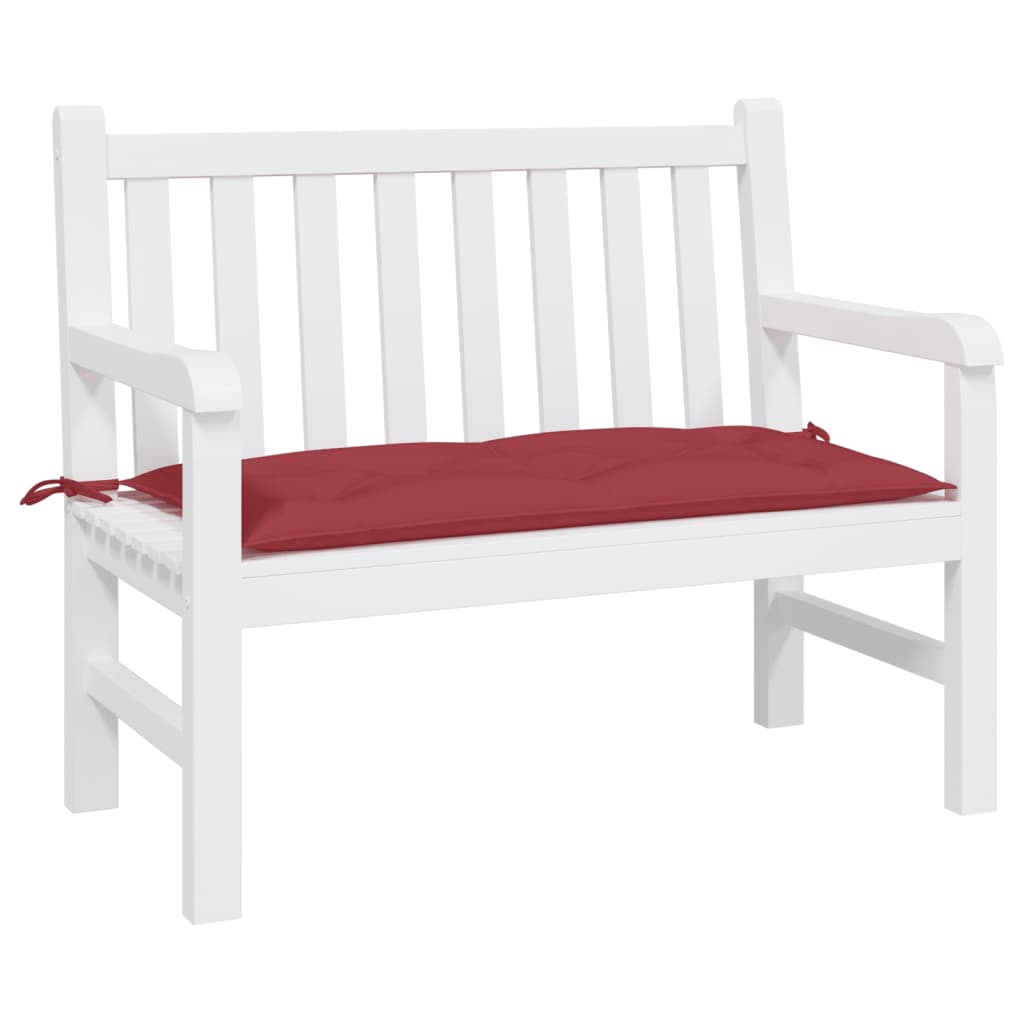 Vidaxl Garden Bench Cushion 100x50x7 CM Oxford Fabric Wine Red