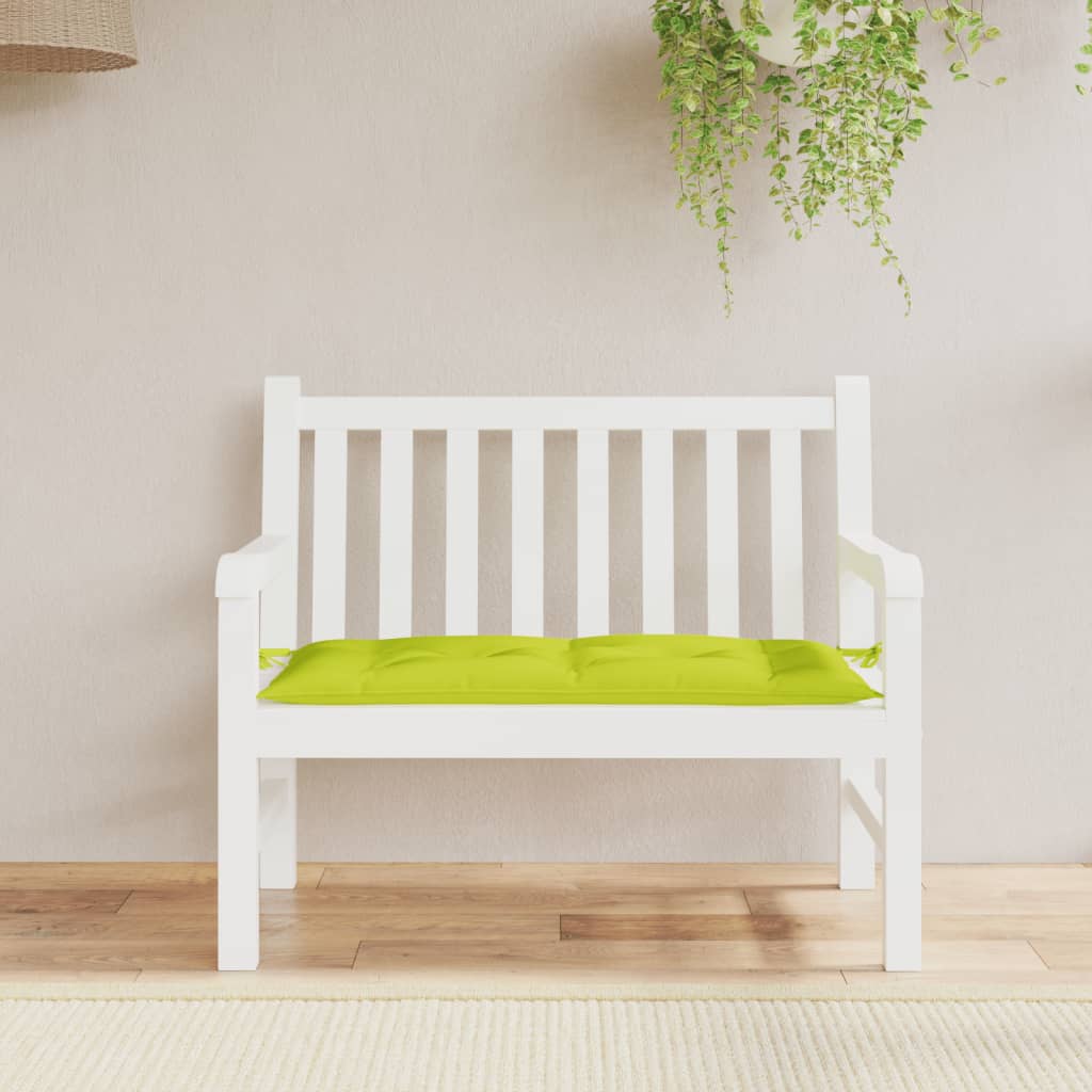 Vidaxl Garden Banch Cushion 100x50x7 cm tessuto oxford chiaro verde