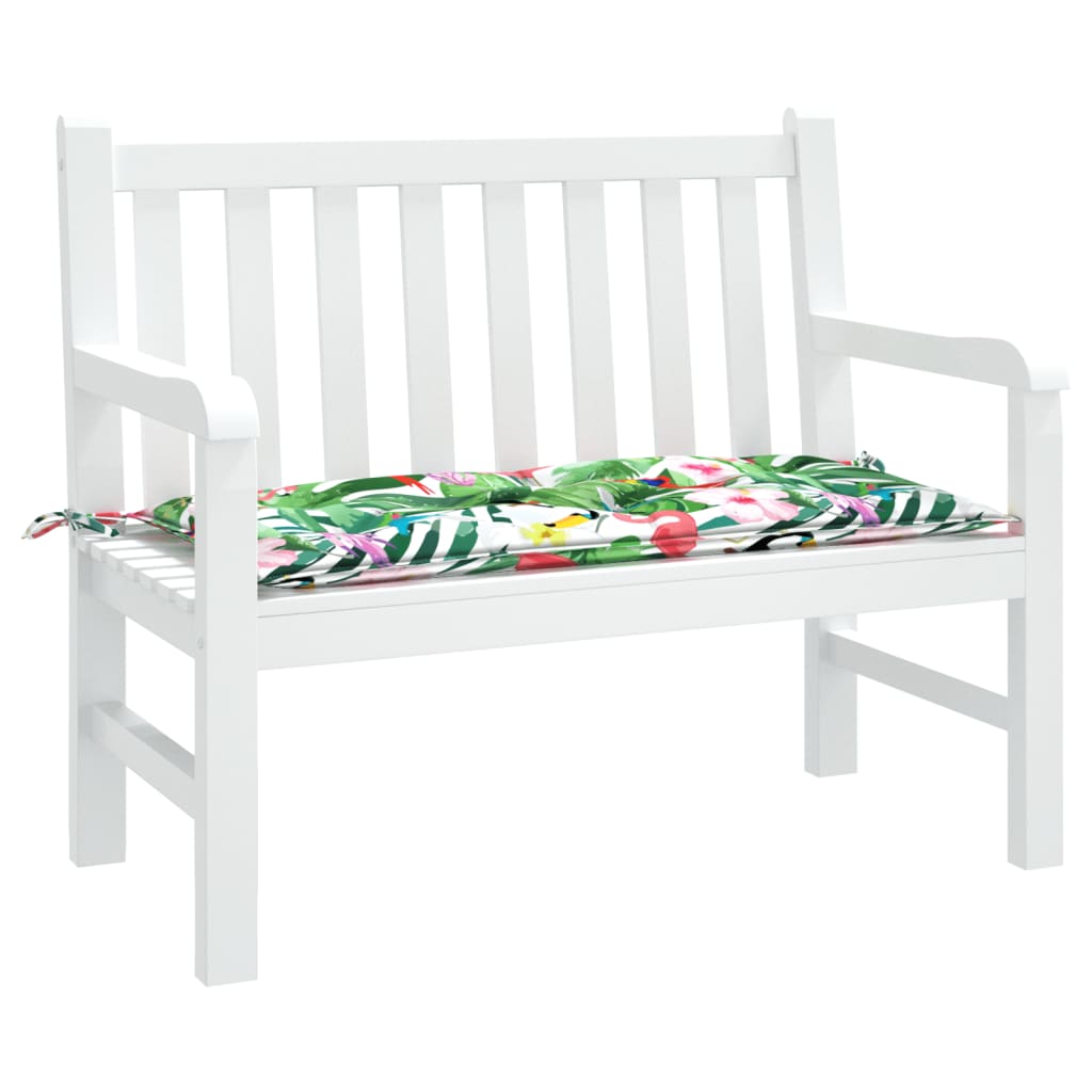 Vidaxl Garden Bench Pushion 100x50x7 cm Oxford Stof Multi -farvet