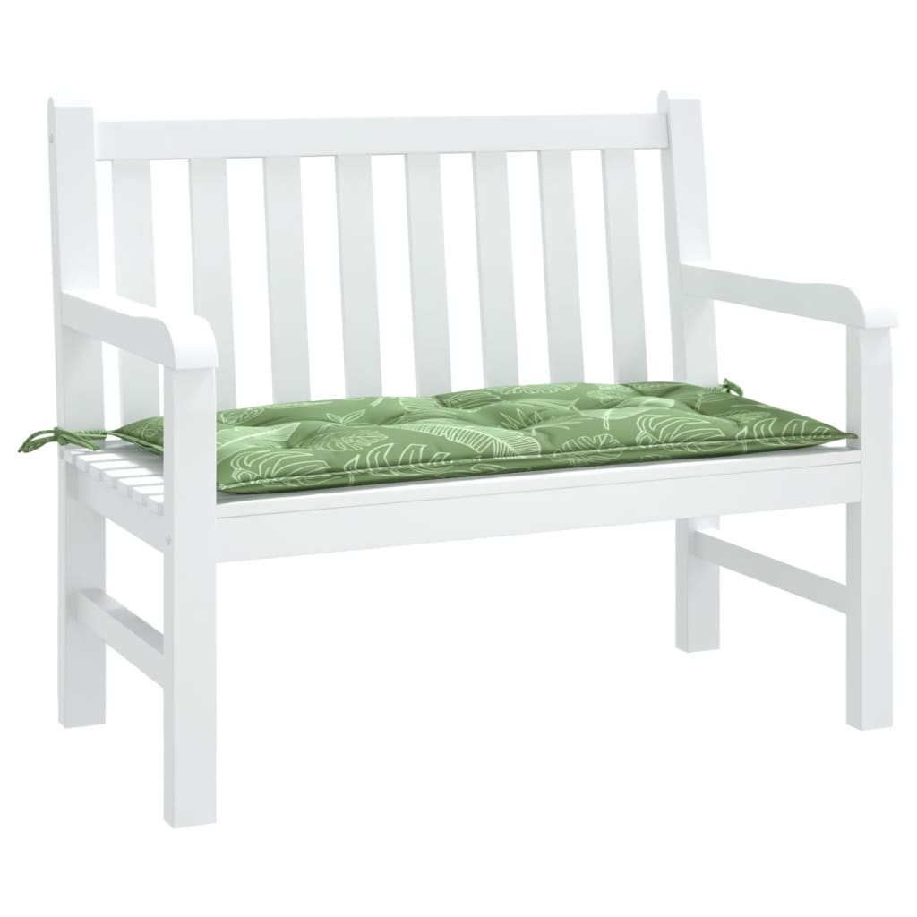 Vidaxl Garden Bench polštář 100x50x7 cm Oxford Fabric list vzorec