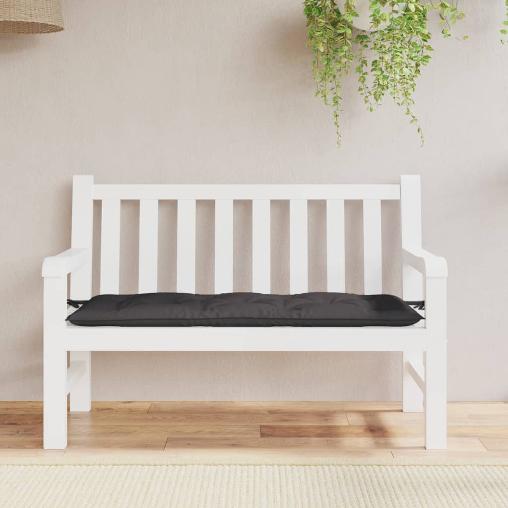 Vidaxl Garden Banch Cushion 120x50x7 cm tessuto oxford antracite -lorato