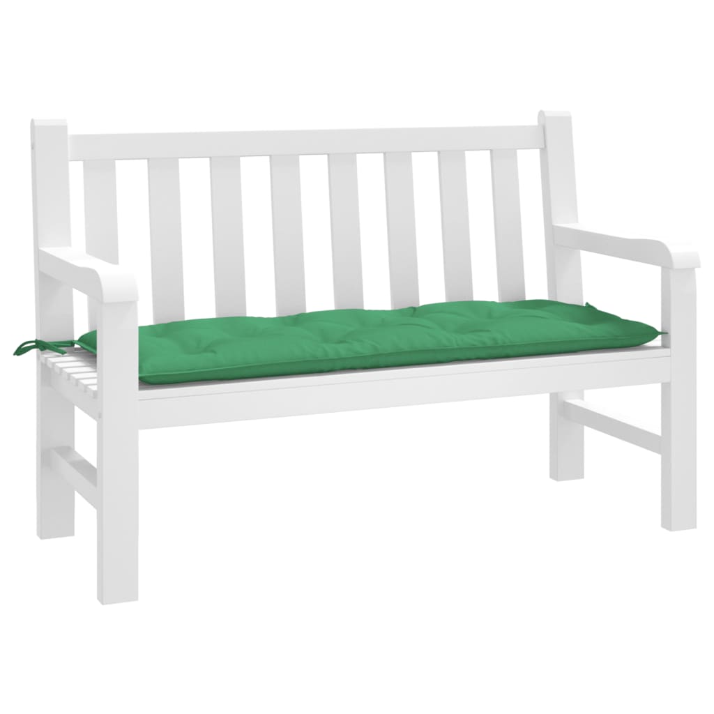 Vidaxl Garden Bench Poduszka 120x50x7 cm Oxford Tkanina zielona