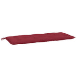 Vidaxl Garden Bench Cushion 120x50x7 cm Essicatore di bordo rosso