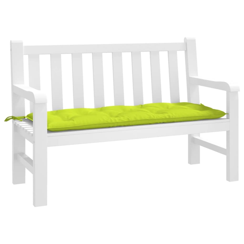 Vidaxl Garden Bench Pushion 120x50x7 cm Oxford Fabric Clear Green