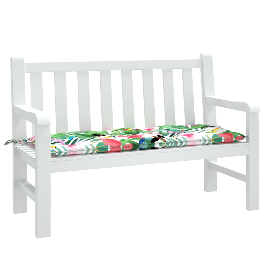 Vidaxl Garden Bench Kissen 120x50x7 cm Stoff Multi -Colored