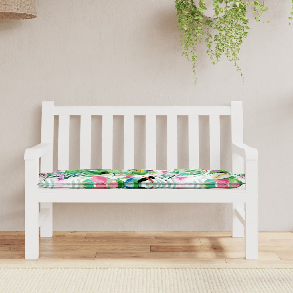 Vidaxl Garden Bench Kissen 120x50x7 cm Stoff Multi -Colored