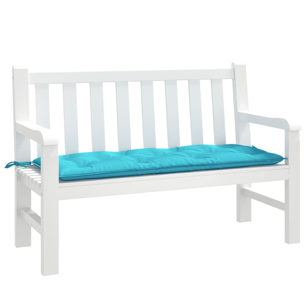 Vidaxl Garden Bench Cushion 120x50x7 cm tessuto turchese