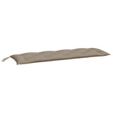 Vidaxl Garden Banch Cushion 150x50x7 cm tessuto Oxford Taupe