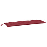 Vidaxl Garden Bench Cushion 150x50x7 cm Vino in tessuto Oxford rosso