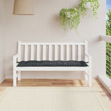 Vidaxl Garden Banch Cushion 150x50x7 cm Tessuto di tessuto Oxford Modello nero