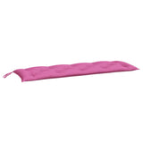 Vidaxl jardin banc coussin 150x50x7 cm oxford tissu rose