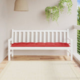 Vidaxl Garden Bench Kissen 180x50x7 cm Oxford Stoff rot