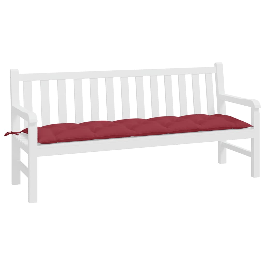 Vidaxl Garden Bench Pushion 180x50x7 cm Oxford Fabric Wine Red