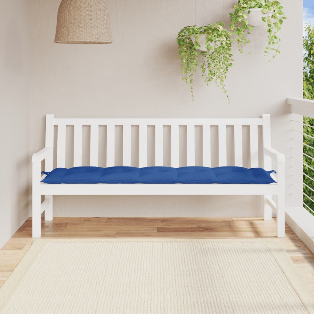 Vidaxl jardin banc coussin 180x50x7 cm oxford tissu royal bleu