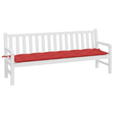 Vidaxl Gartenbank Kissen 200x50x7 cm Stoff rot