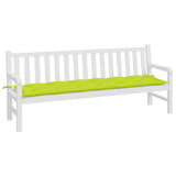 Vidaxl Garden Bench Kissen 200x50x7 cm Oxford Stoff klar grün