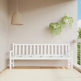 Vidaxl Garden Bench Pude Leaf Pattern 200x50x7 cm stof