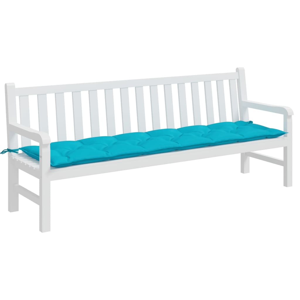 Tkaninový tyrkysový polštář Vidaxl Garden Bench polštář