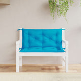 Vidaxl Garden Bench Puder 2 St 100x50x7 cm Oxford Fabric Light Blue