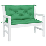 Vidaxl Garden Banc Cushions 2 PCS 100x50x7 cm Oxford Fabric vert